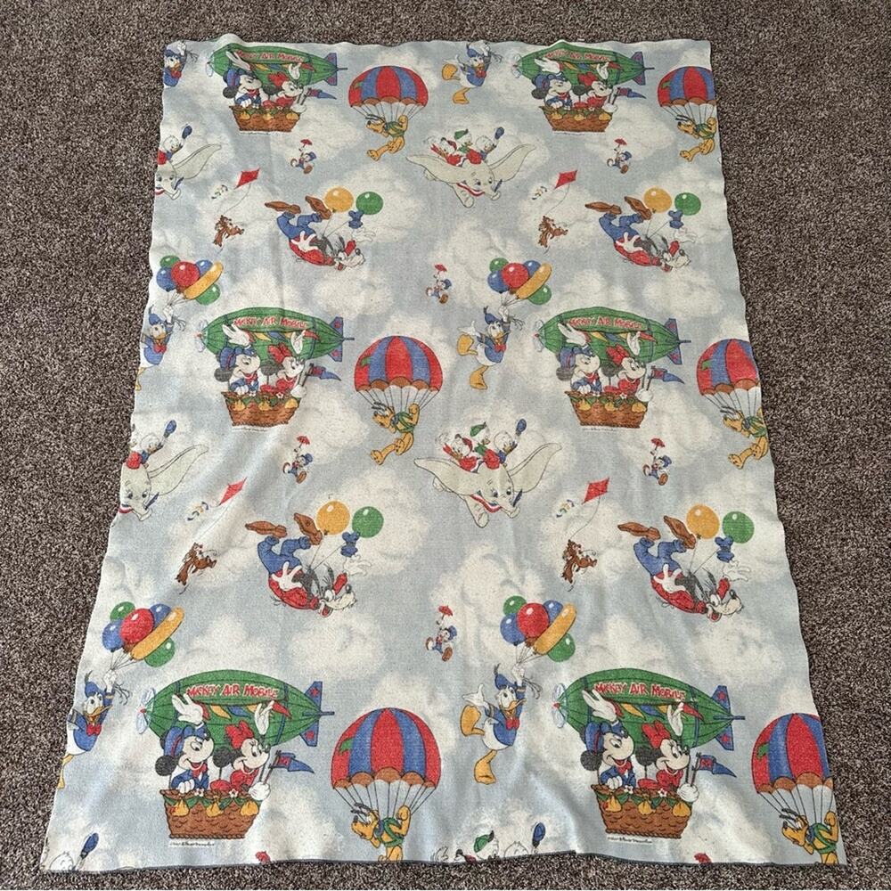 Vintage Chatham Disney Character Fancy Flyers Blanket 62x86